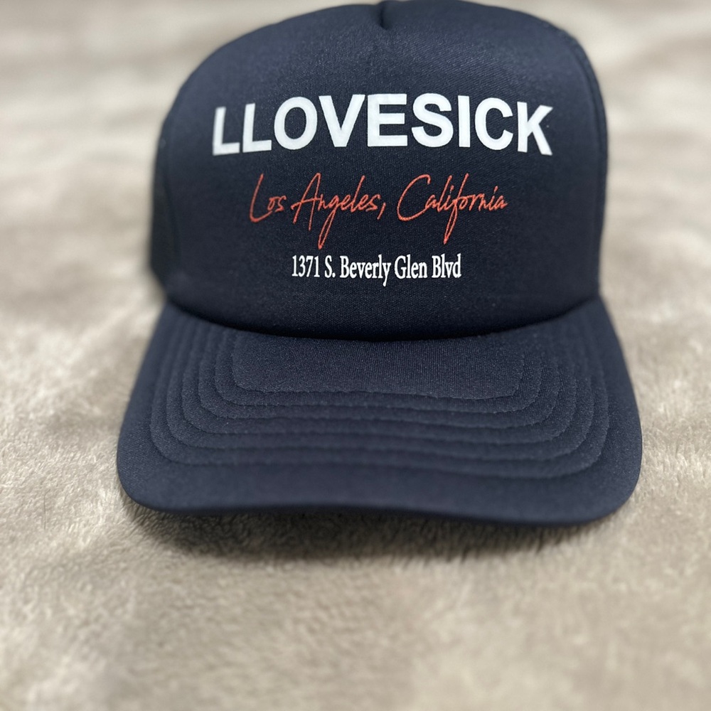 LLovesick Brand Dark Blue Mesh Trucker SnapBack.